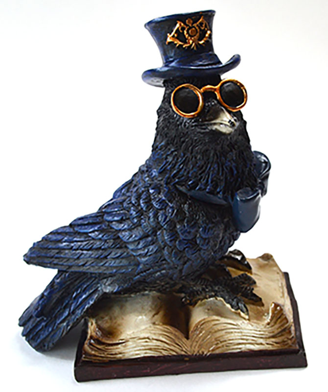 4 3/4" Steampunk Raven